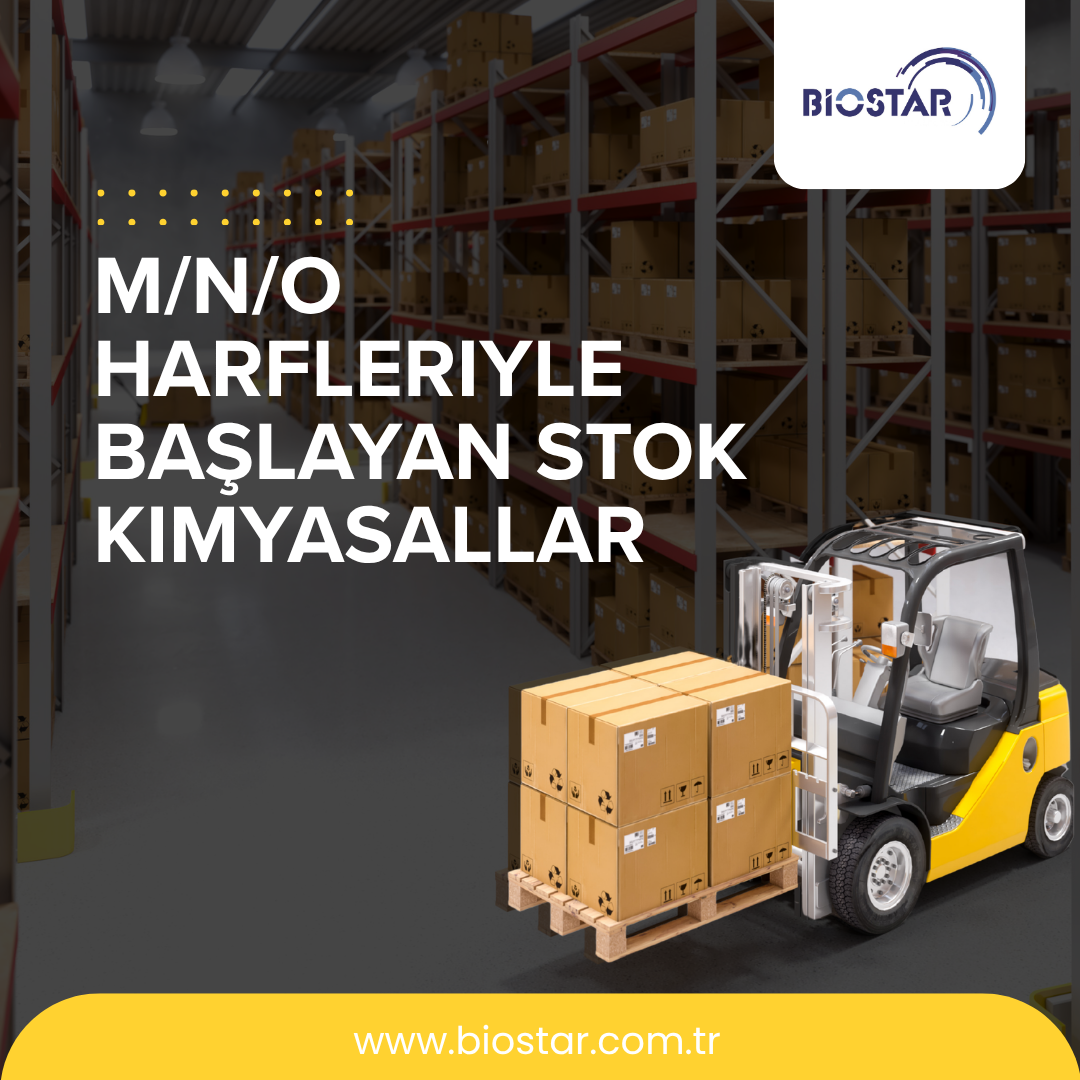 M/N/O harfi ile başlayan stok kimyasallar
